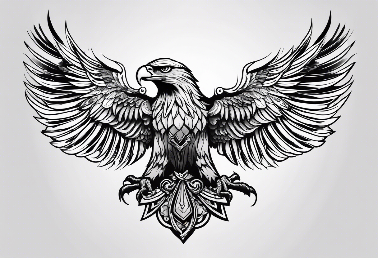 Slavic eagle tattoo idea