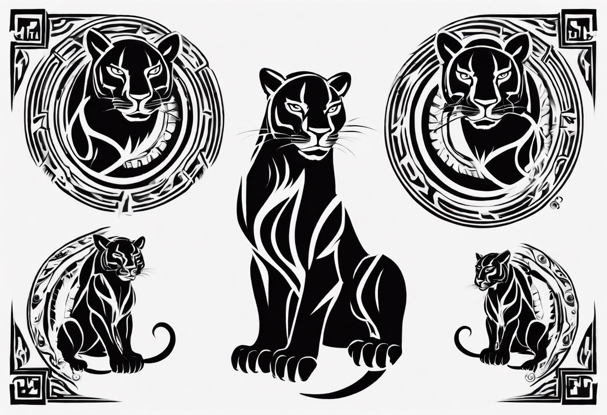 Black and white puma Stock Vector by ©flanker-d 100159912