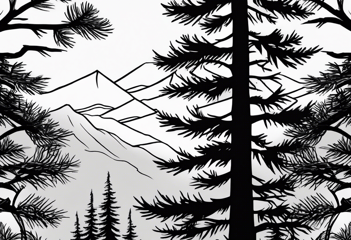 Douglas fir
Single tree tattoo idea