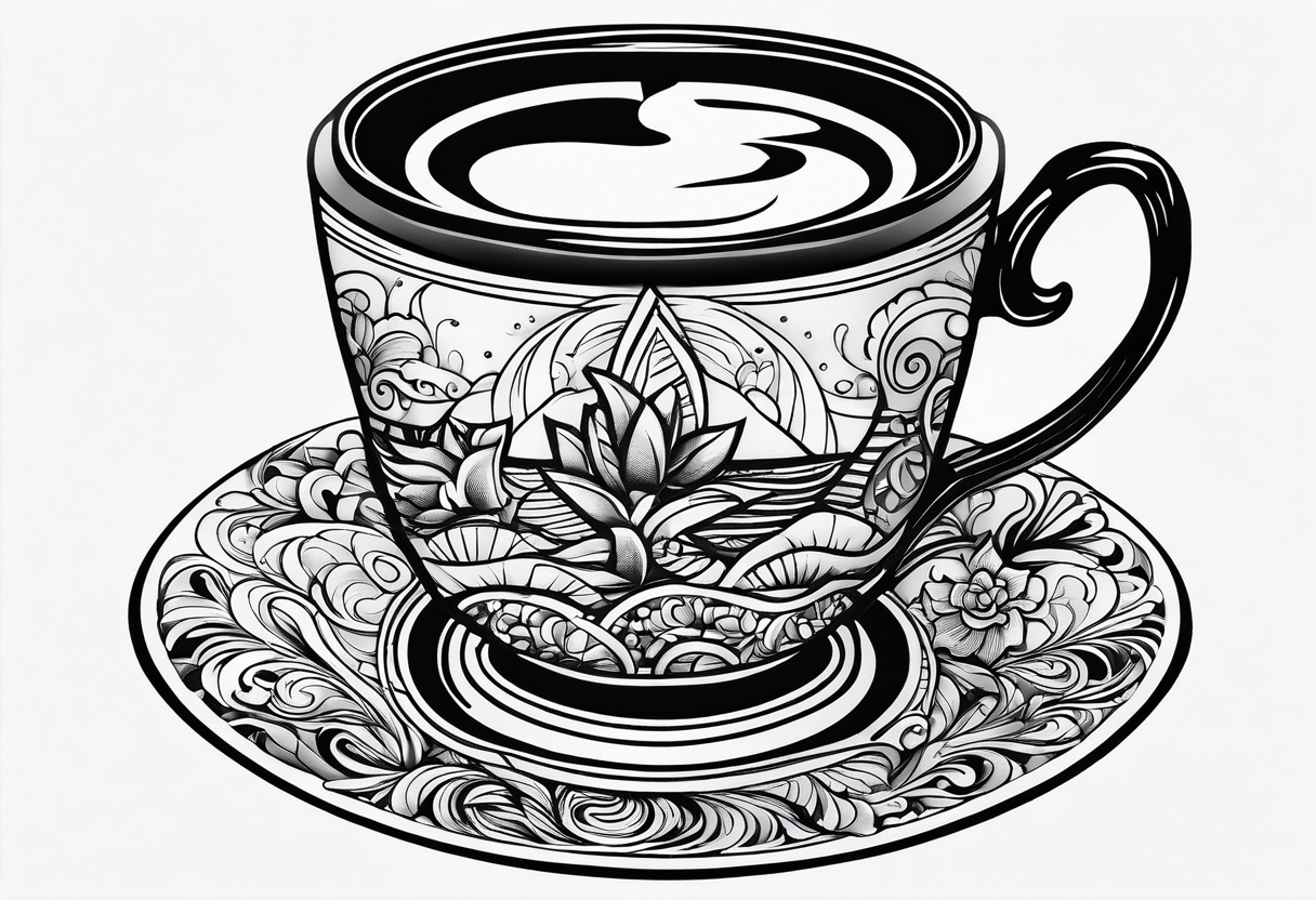 Gulfside coffee cup tattoo idea
