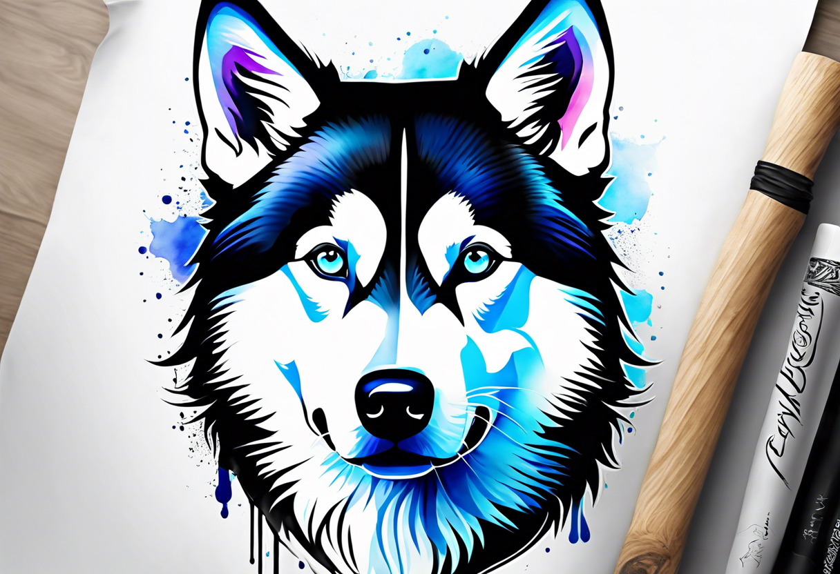 Husky Tattoo - Etsy