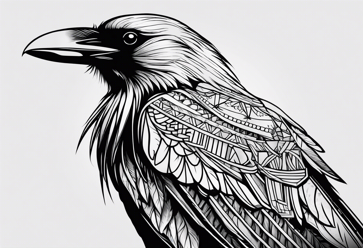 Crow medicine tattoo idea