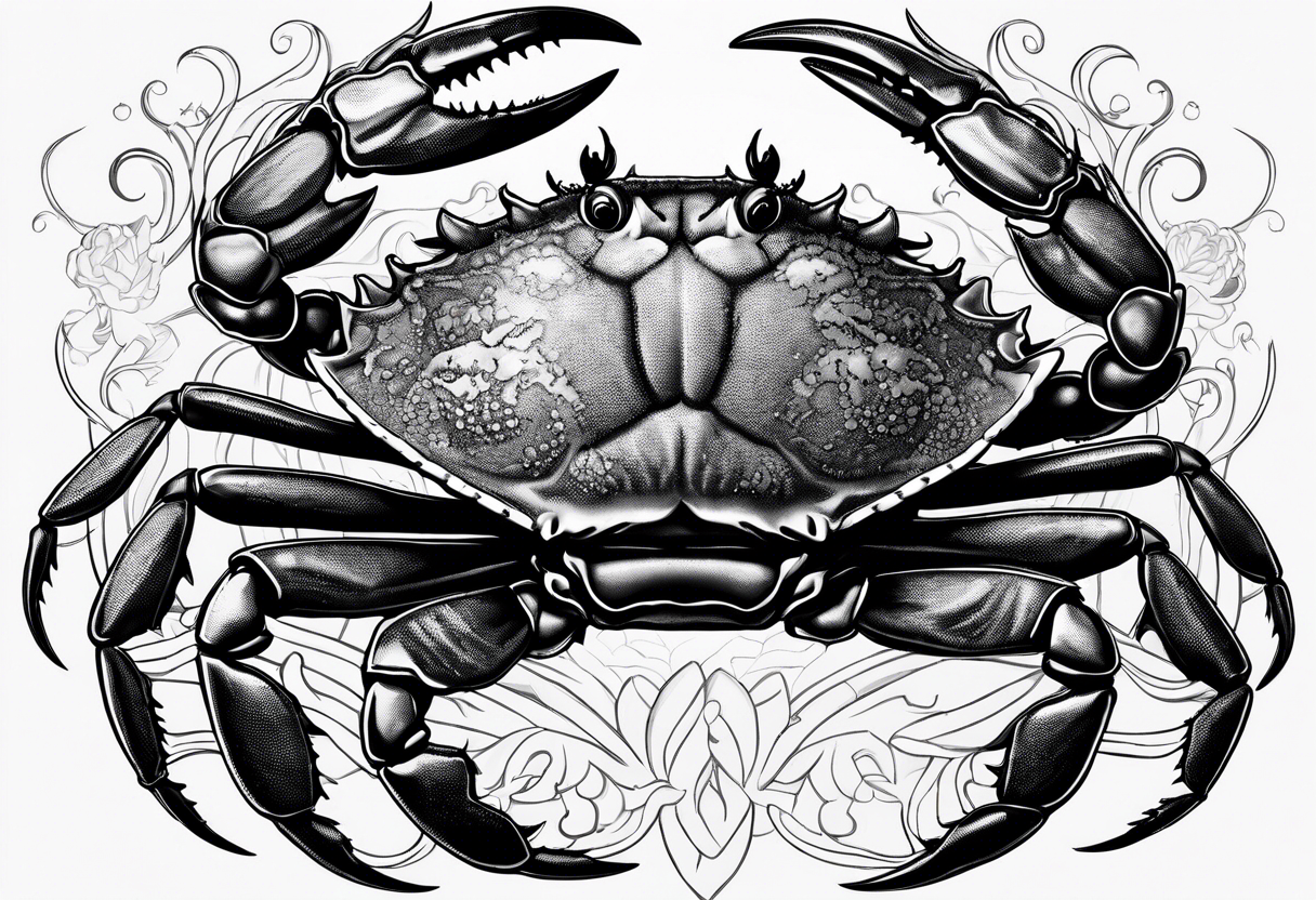 Crabs
en negro con numero 69 tattoo idea