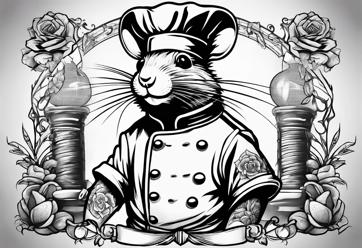 Rat chef prison tattoo idea