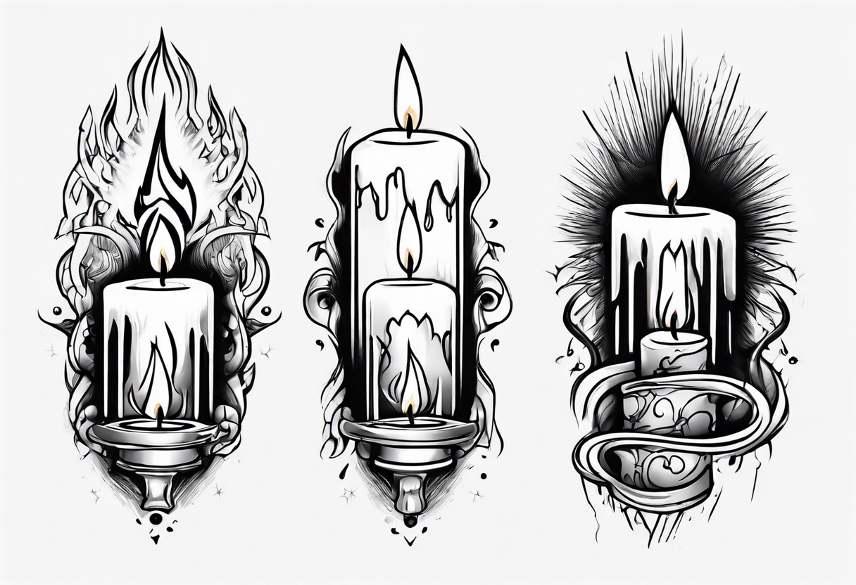 50 Traditional Candle Tattoo Designs for Men [2024 Guide] | Candle tattoo  design, Traditional candle tattoo, Candle tattoo