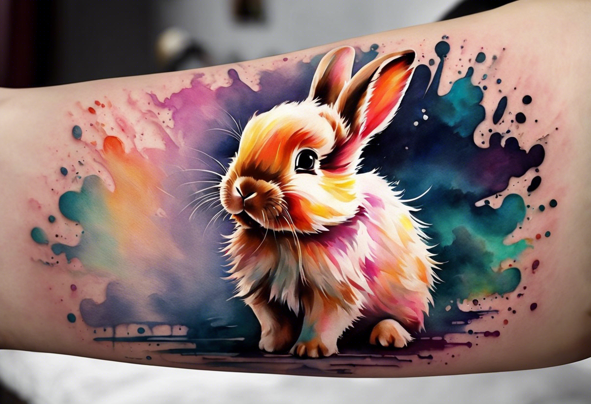 Checkout This Cute Bunny Tattoo For Women- Inspiring Men/Women At Aliens  Tattoo(Small & Cute Tattoo) | Bunny tattoos, Rabbit tattoos, Tiny tattoos