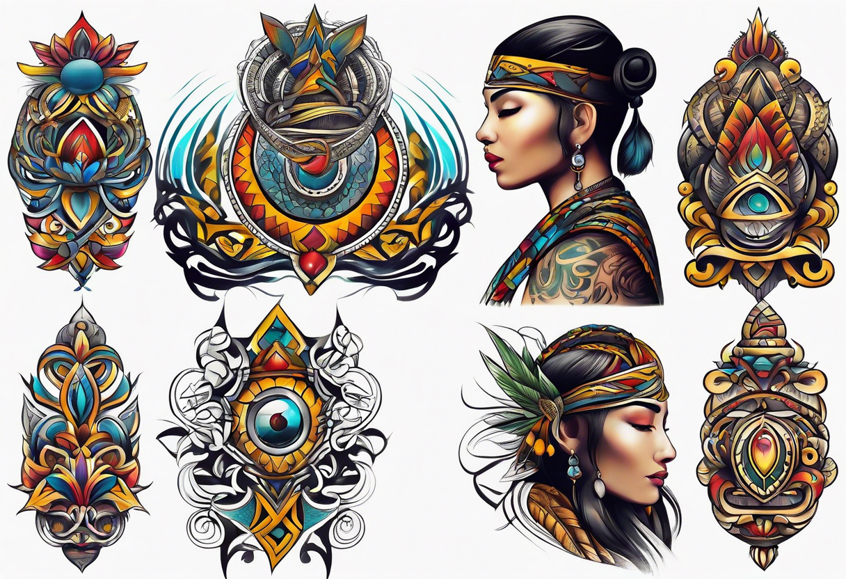 discipline consistency tribal tattoo idea