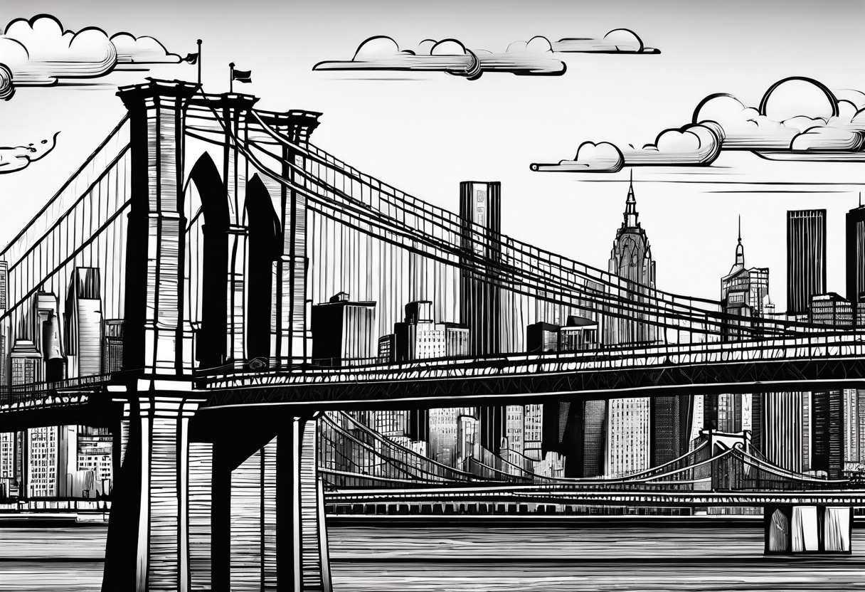 Brooklyn bridge tattoo idea