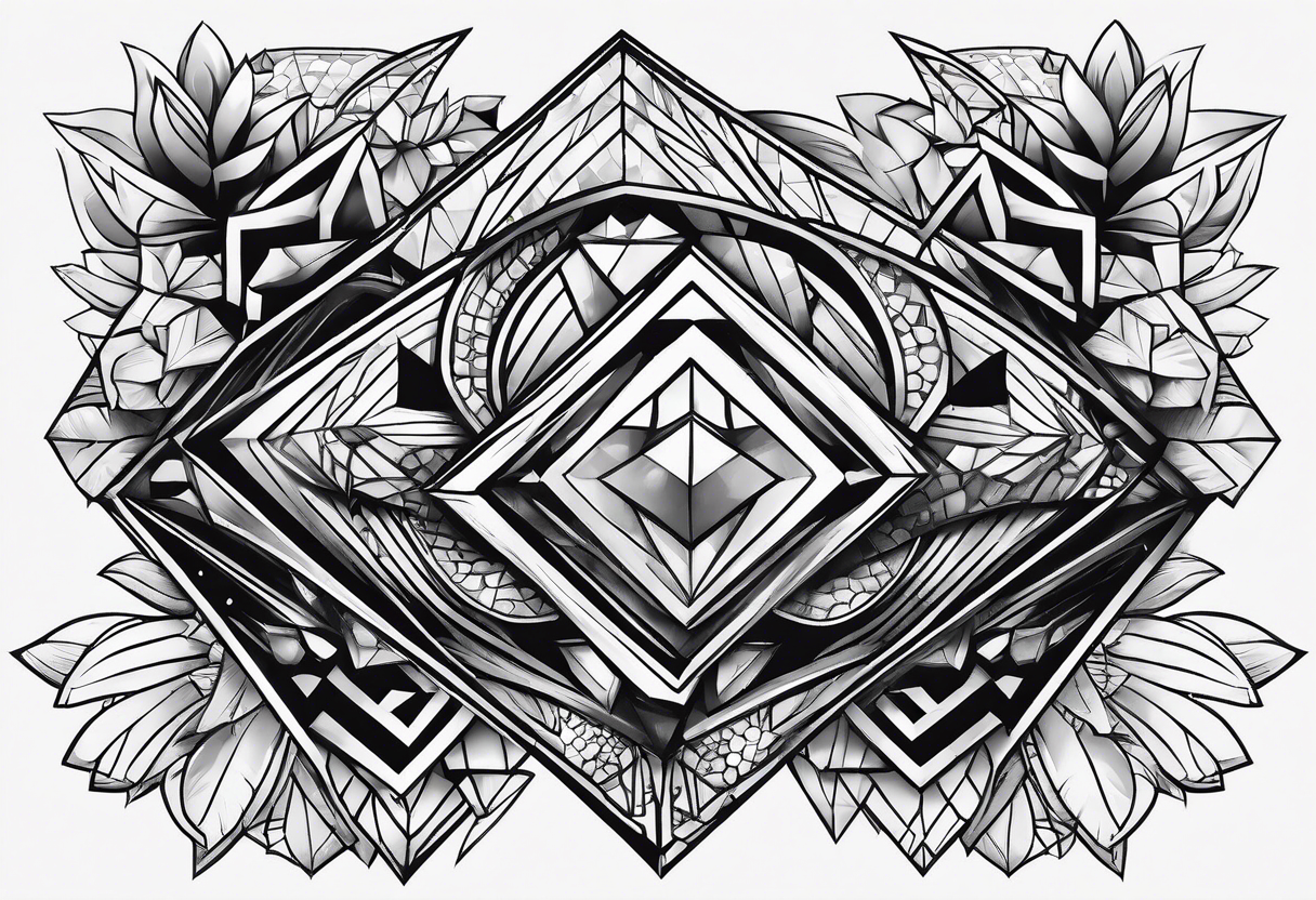 diamonds tattoo idea