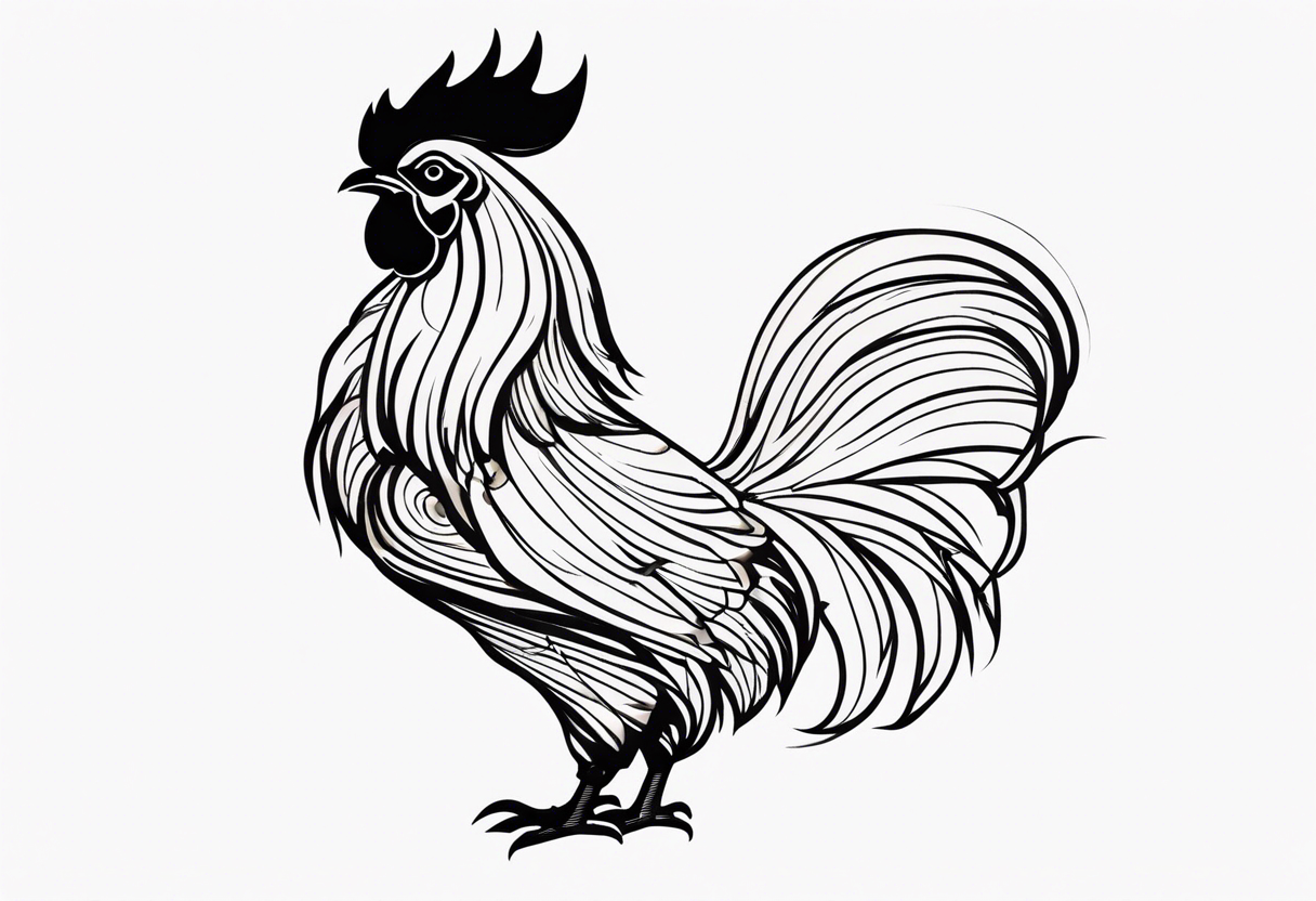 rooster tattoo idea