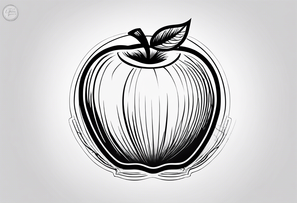 Teacher Apple tattoo idea