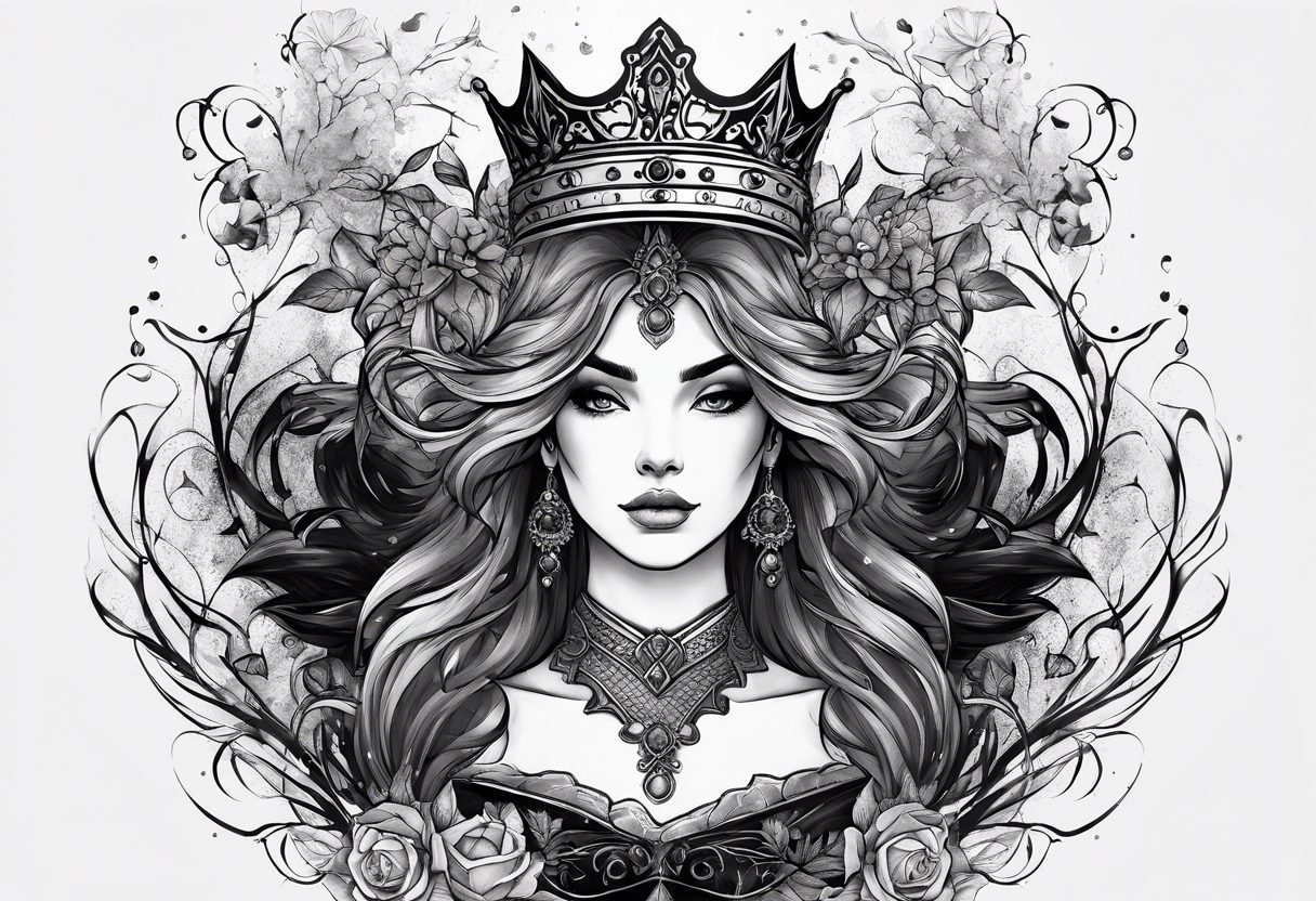 Inspired by the iconic character from the movie, this tattoo would capture the regal nature and emotional impact of the story, perhaps including elements like a crown or a royal mantle. tattoo idea