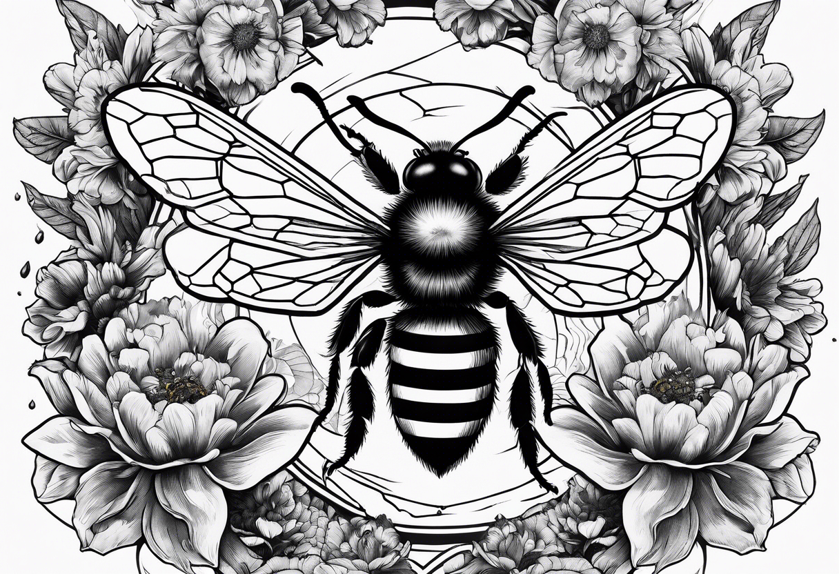 Wu Tang killer bees exploding from bee hive tattoo idea