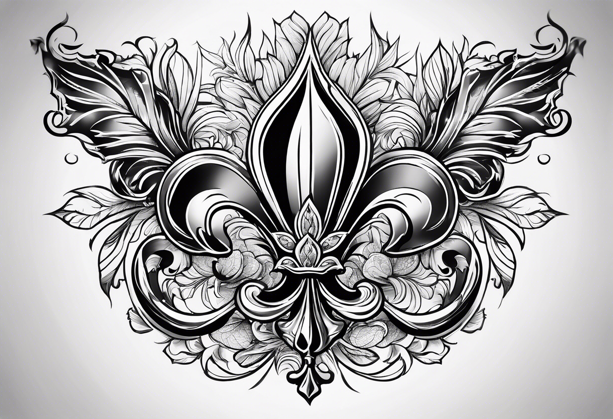 Résilience fleur de lys tattoo idea