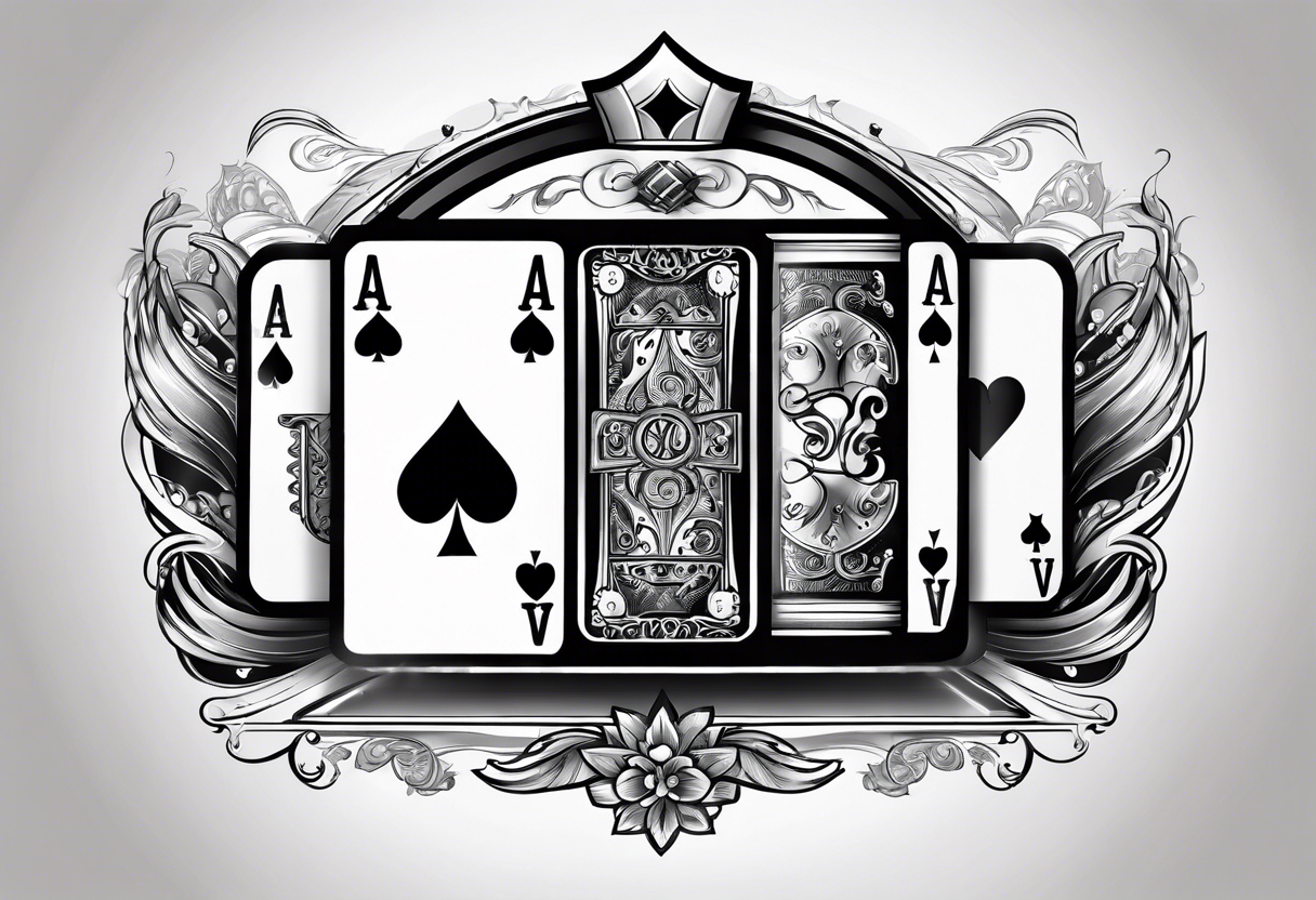 poker machine 7 casino tattoo idea