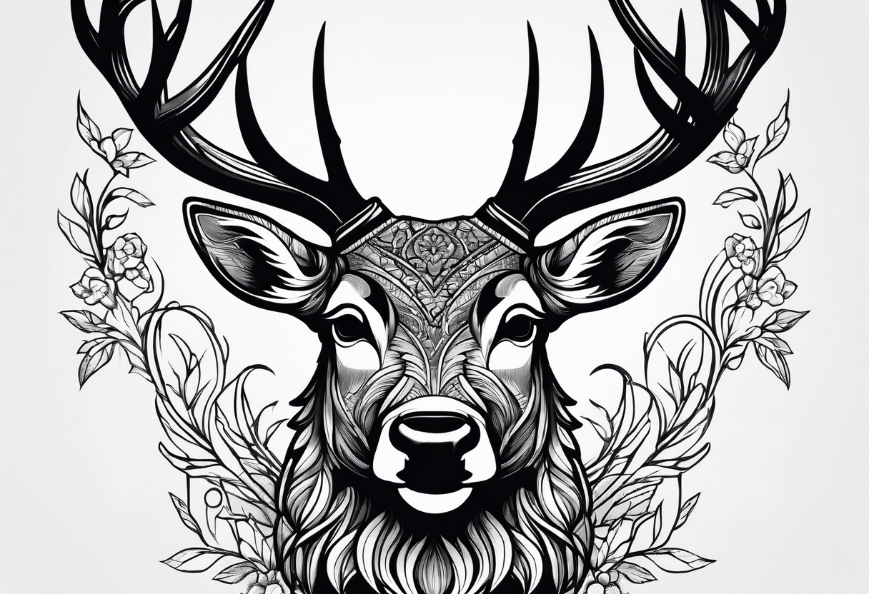 Deer tattoo idea