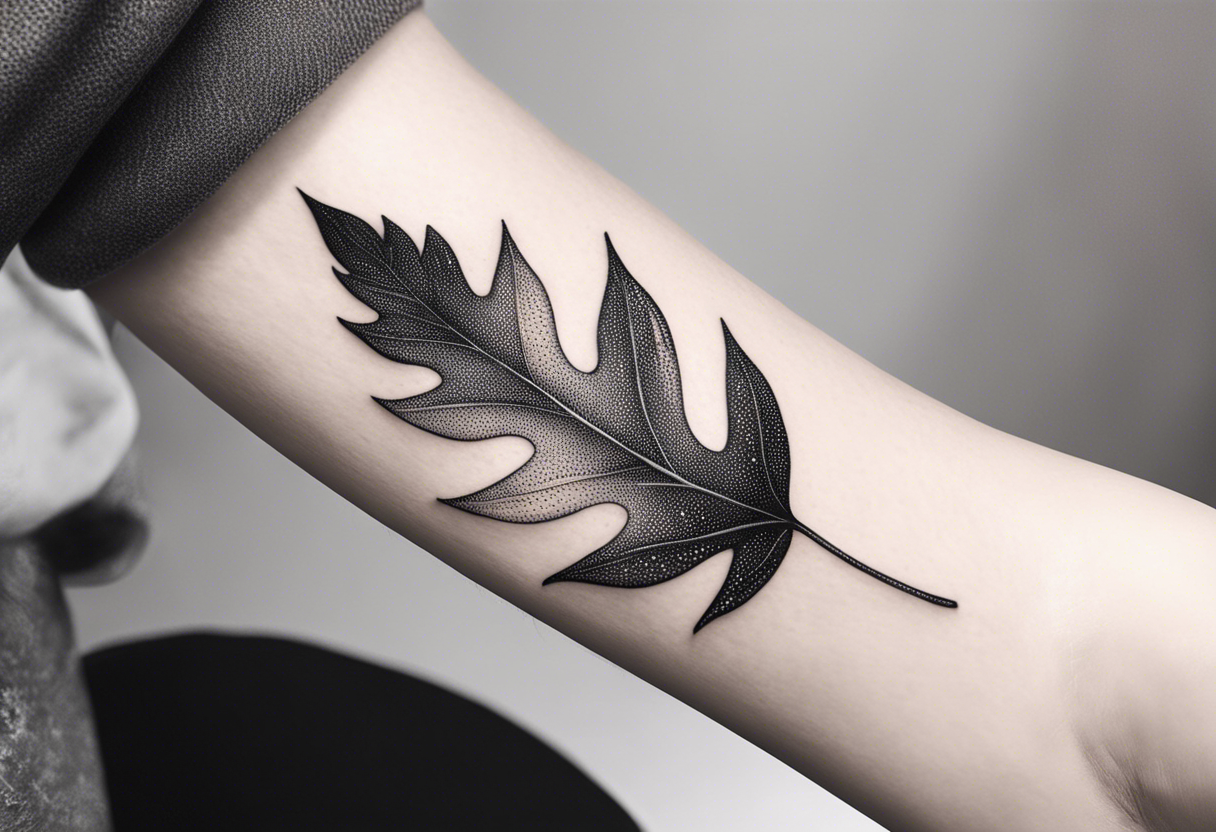 a leaf in the wind tattoo idea