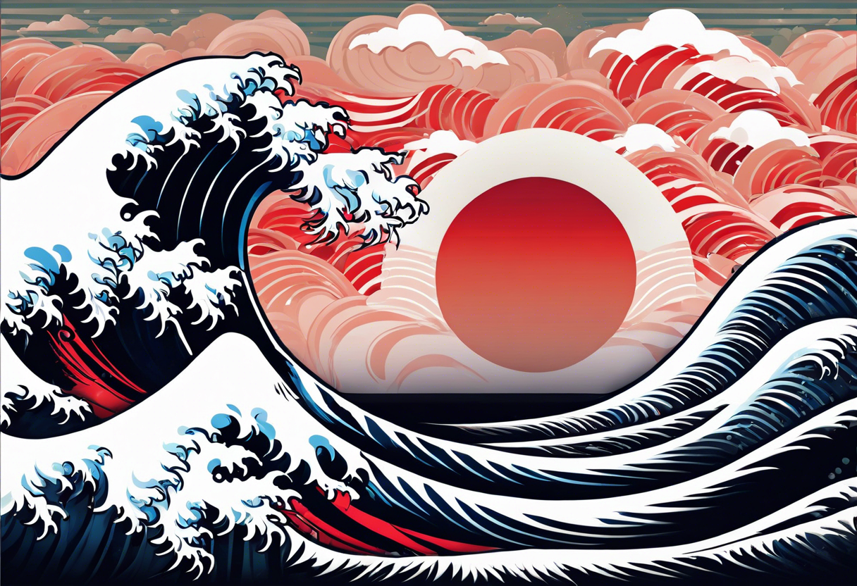 Japanese wave background vector by Niwat about japan, sea wave pattern, japan pattern, illustration, and liquid flow tattoo idea