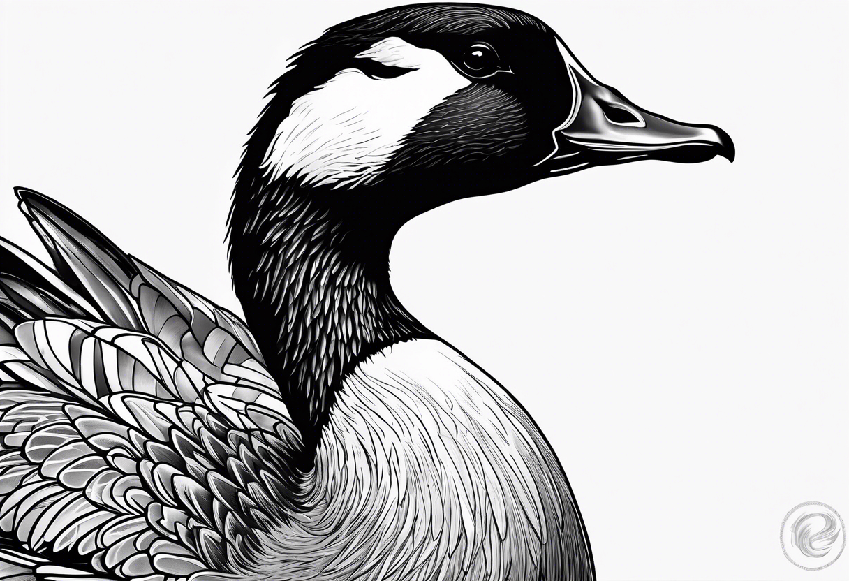 furious 
canadian goose tattoo idea