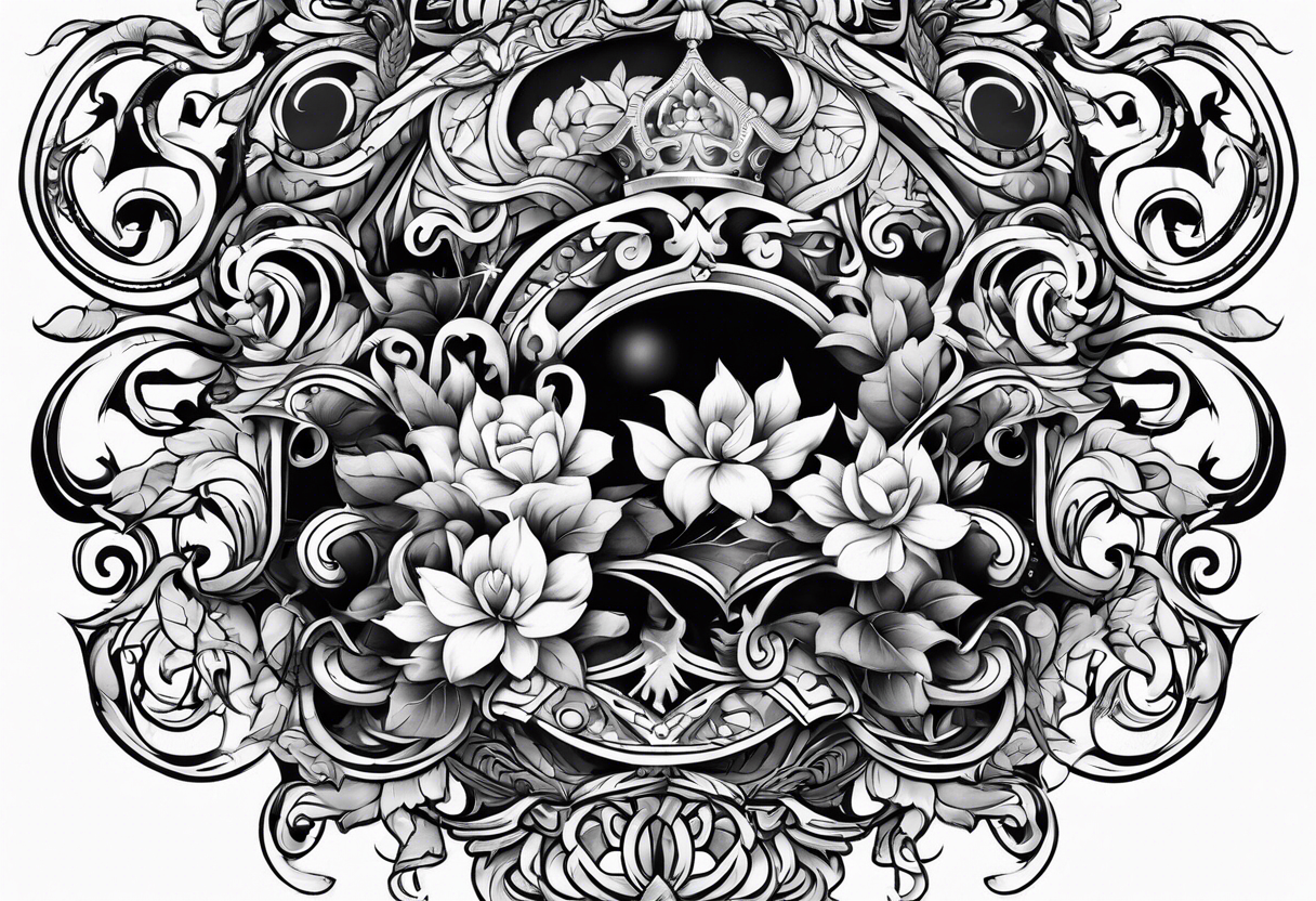 English scroll tattoo idea