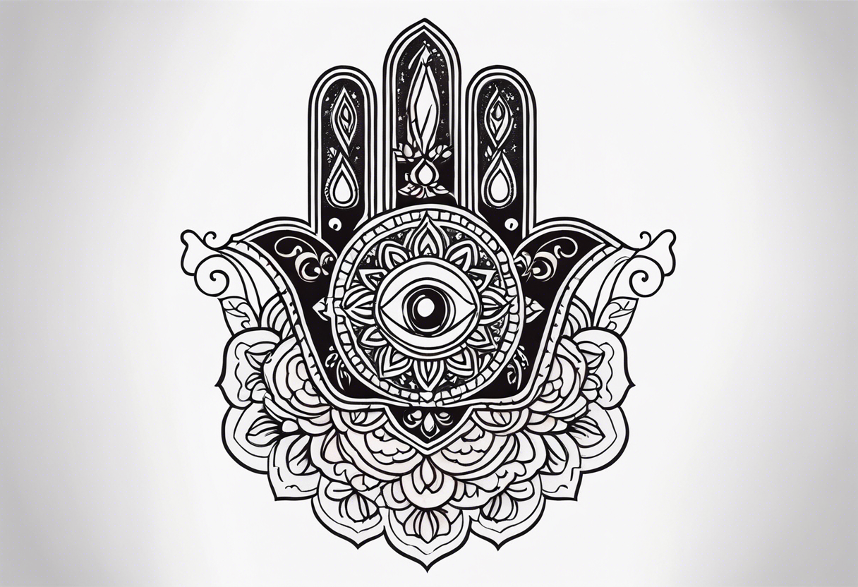 hamsa tattoo idea