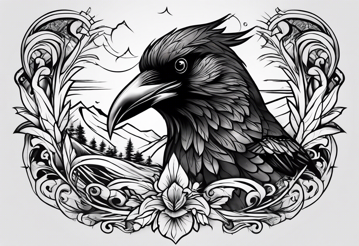 crows tattoo idea