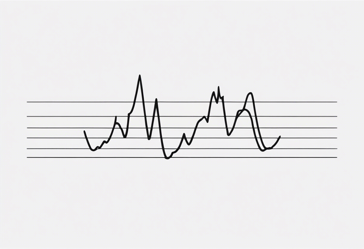 audio signal waveform tattoo idea