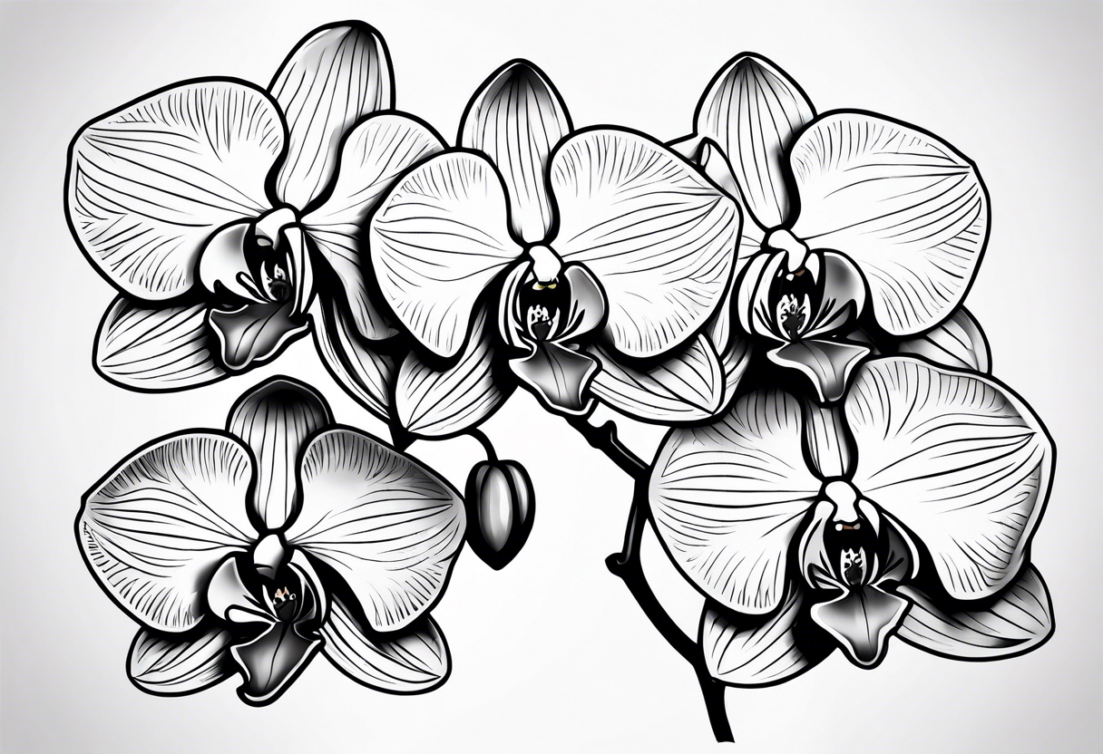 Orchid tattoo by Ronny-Inked on DeviantArt