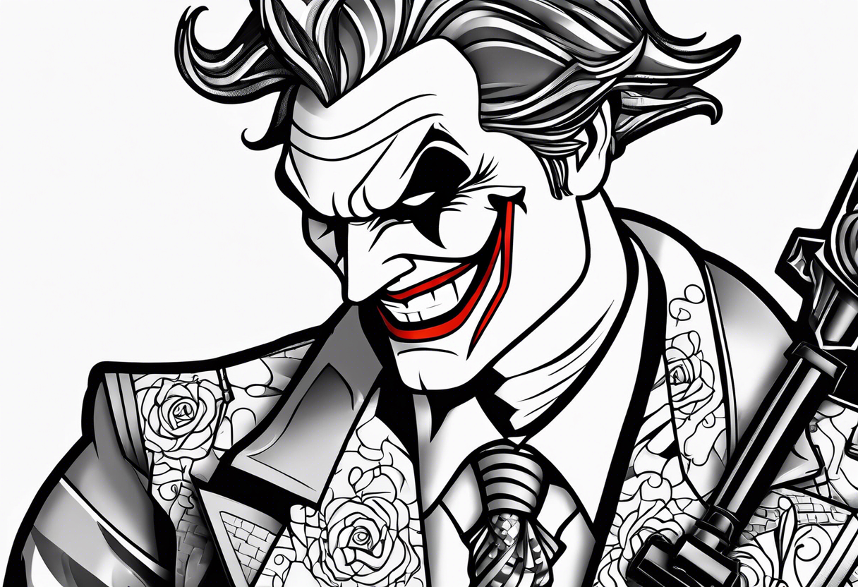 Lego joker tattoo idea