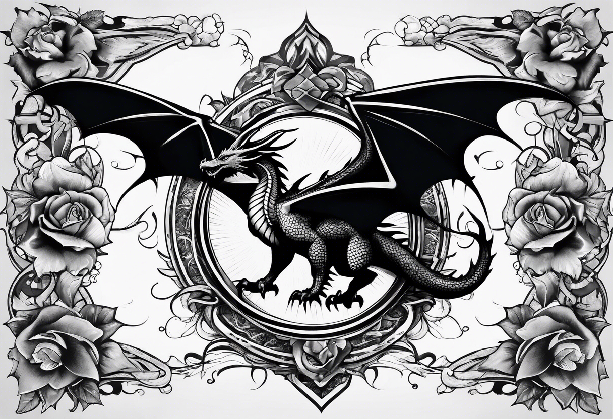 Twin Dragon Tribal Tattoo Designs - Dragon Tattoo Design PNG Transparent  With Clear Background ID 182727 | TOPpng