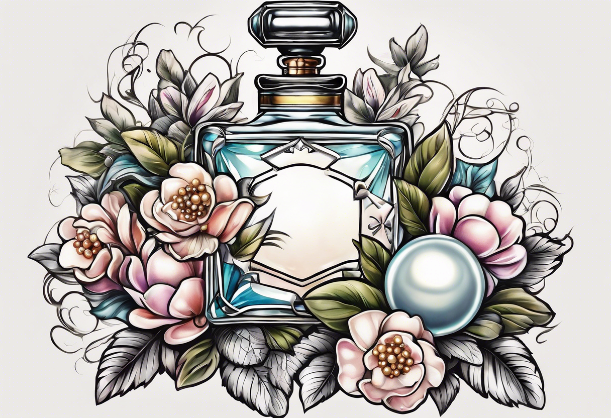 Vintage perfume bottle tattoo Archives - Things&Ink