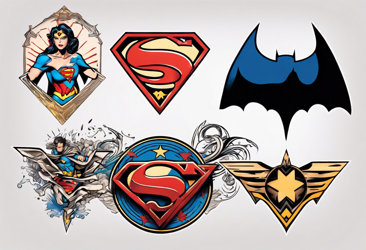 Superman Multicolor Temporary Waterproof Tattoo For Men and Women –  Temporarytattoowala