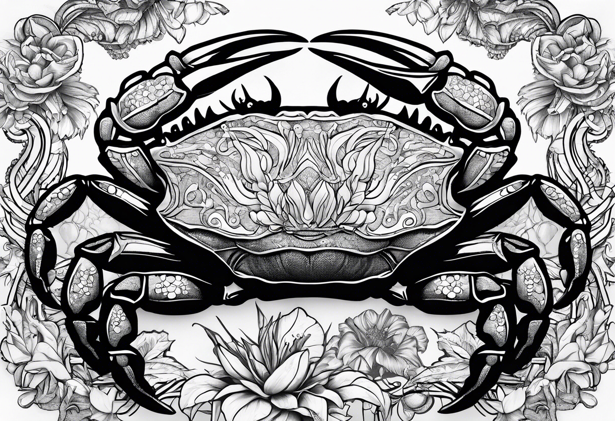 Crabs
en negro con numero 69 tattoo idea