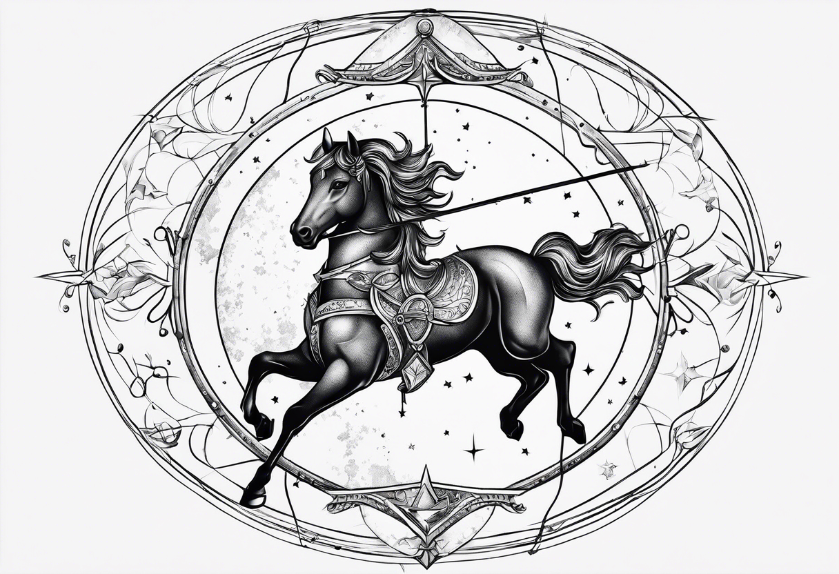 Sagittarius constellation tattoo idea