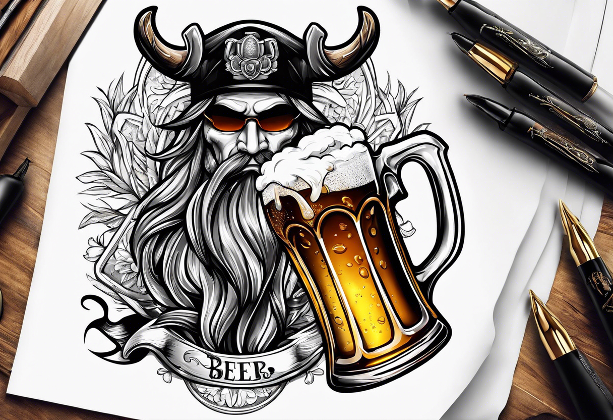 sull with beer tattoo idea