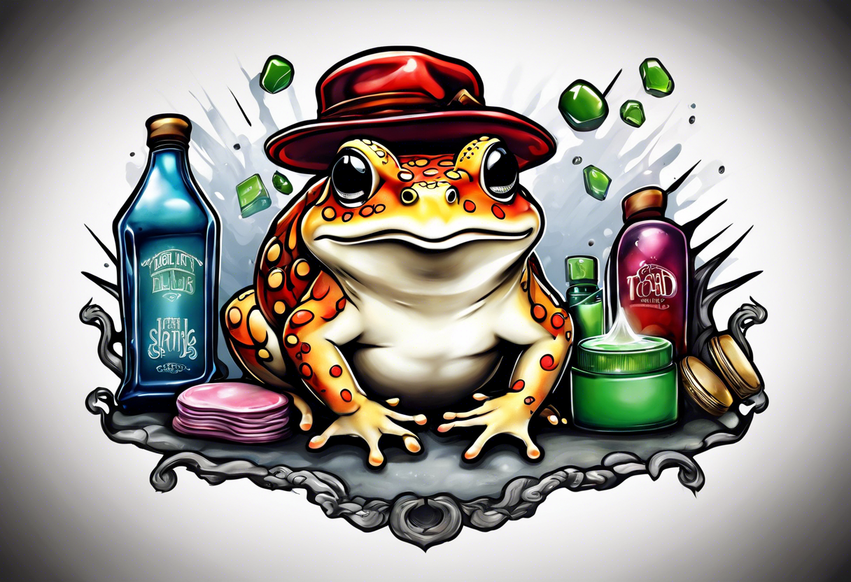 Toad holding Fight Club bar of soap tattoo idea