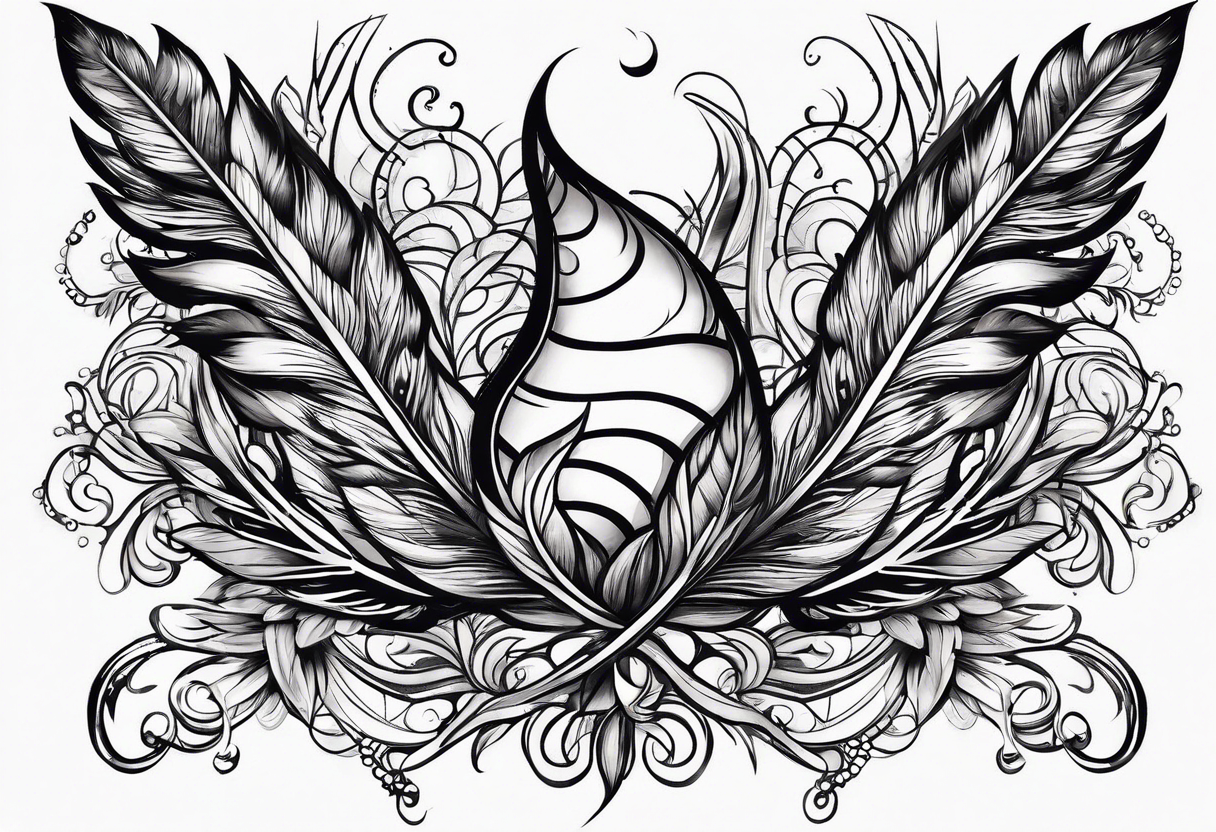 quill pen tattoo idea