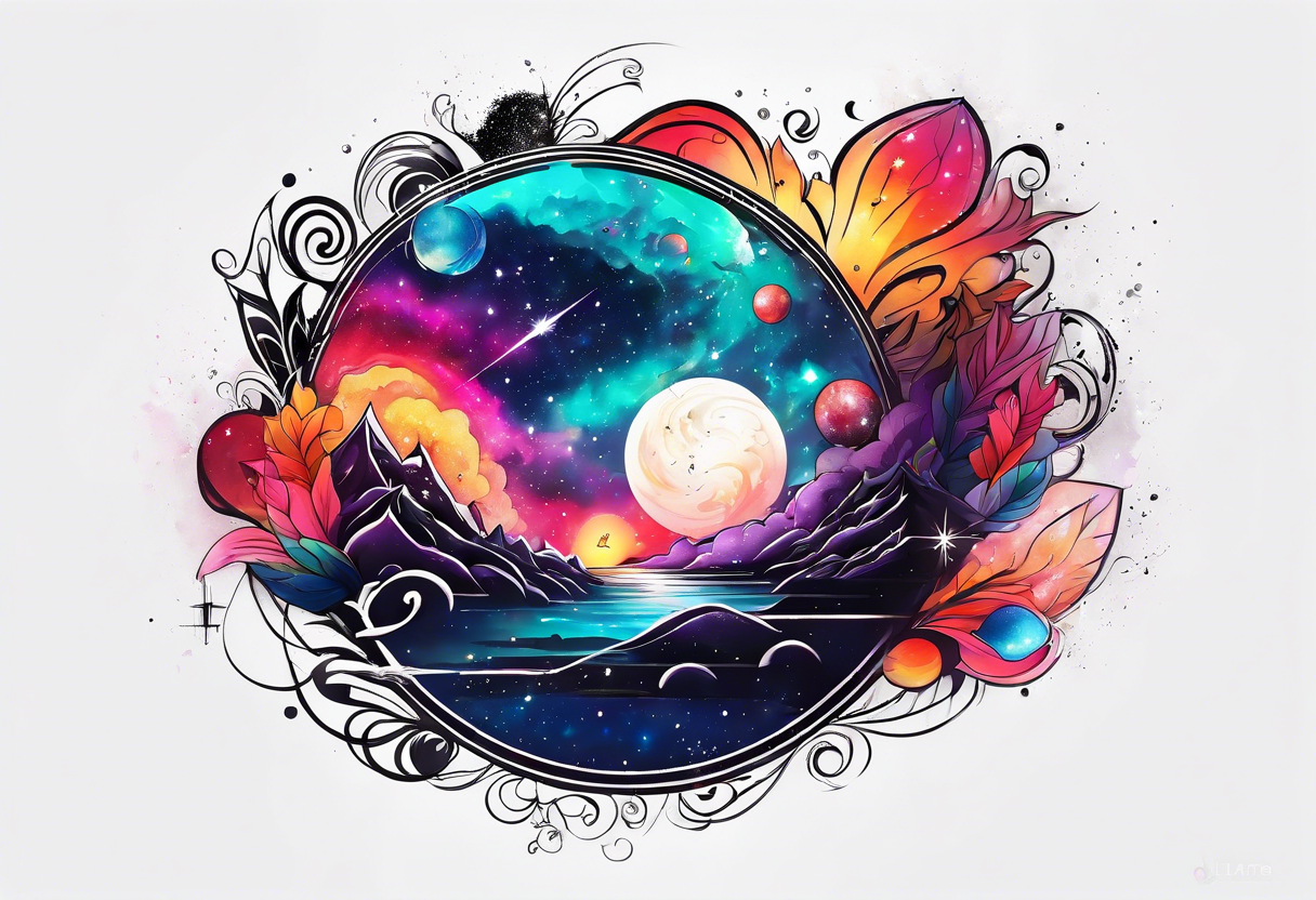 Galaxy tattoo idea