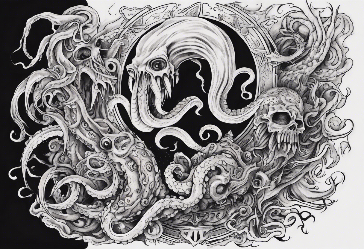 long tattoo for forearm on lovecraft them
add tentacle tattoo idea