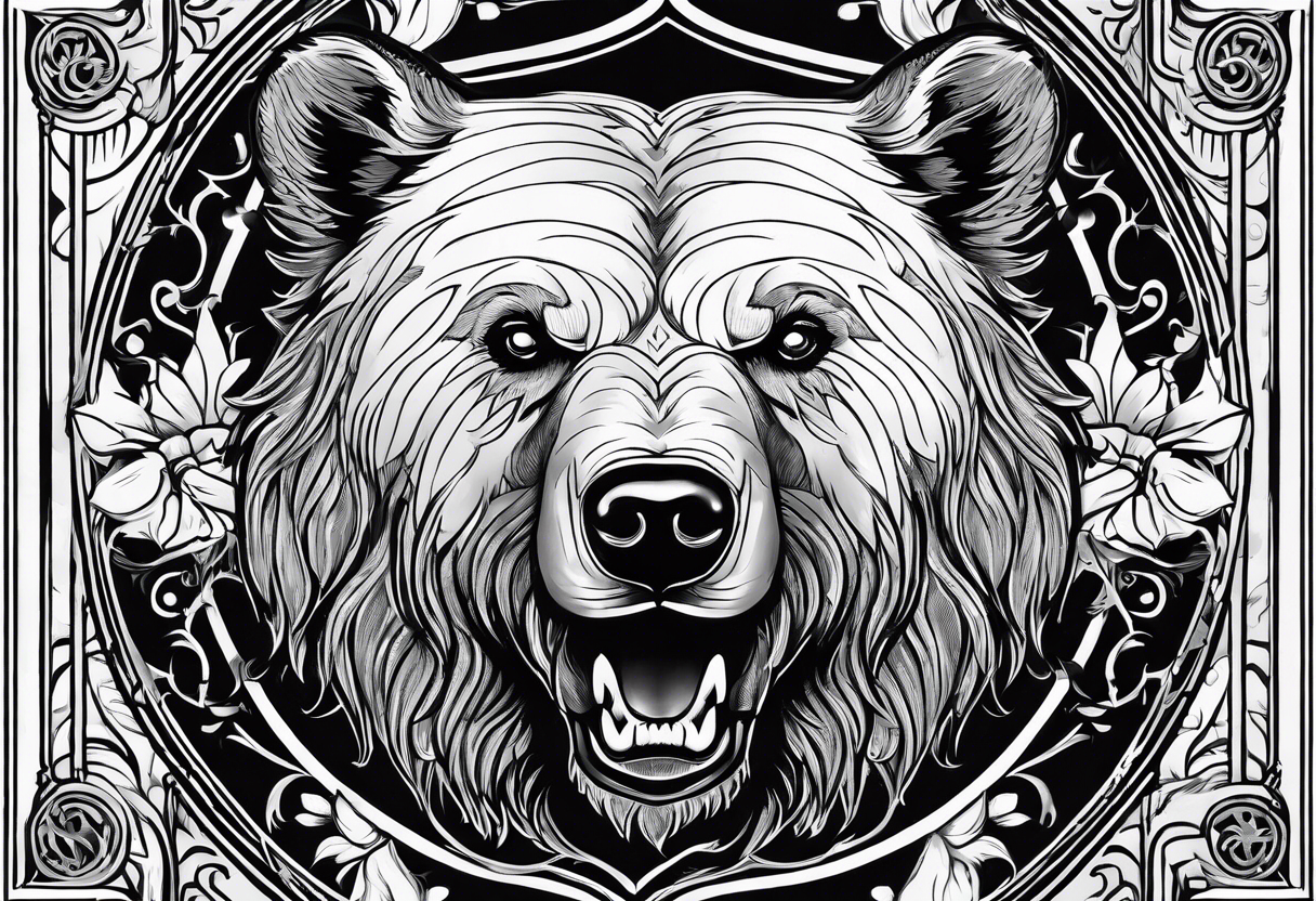 The fool tarot as a bear tattoo idea