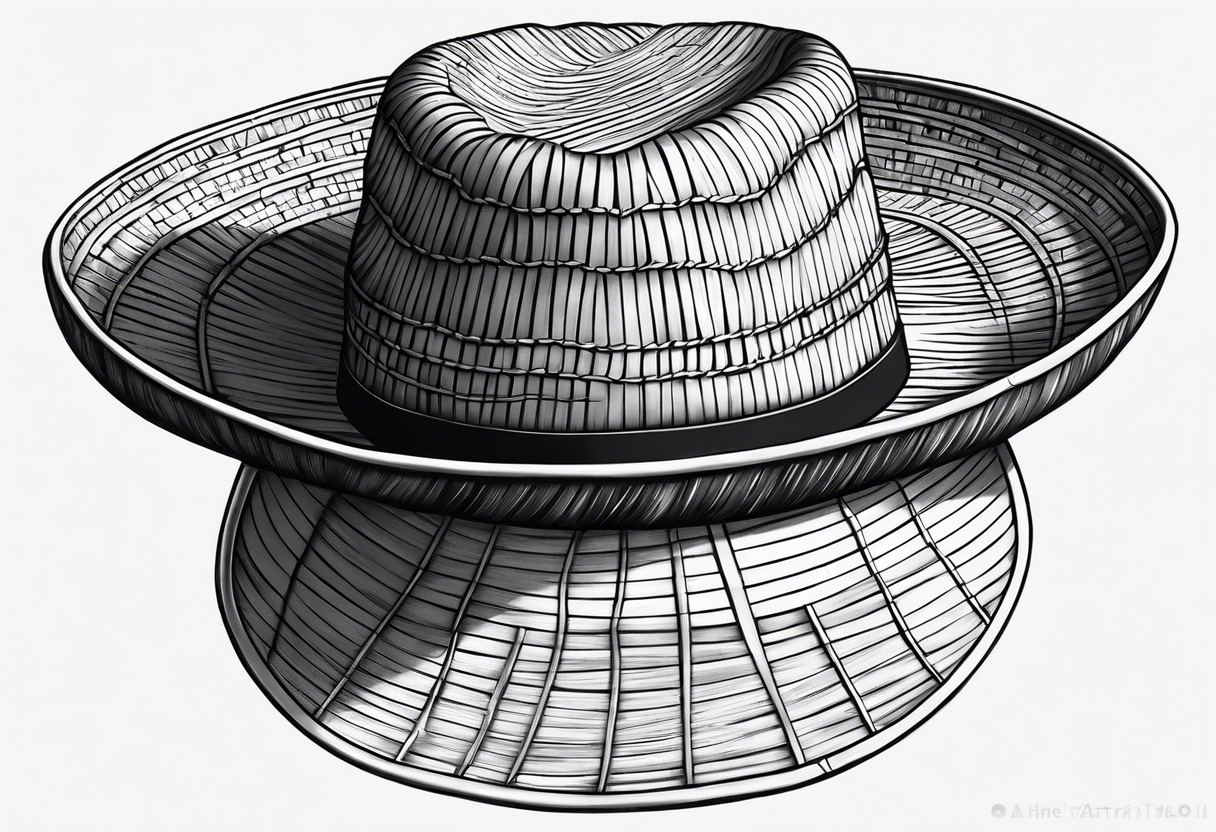 Monkey d Luffy straw hat tattoo idea