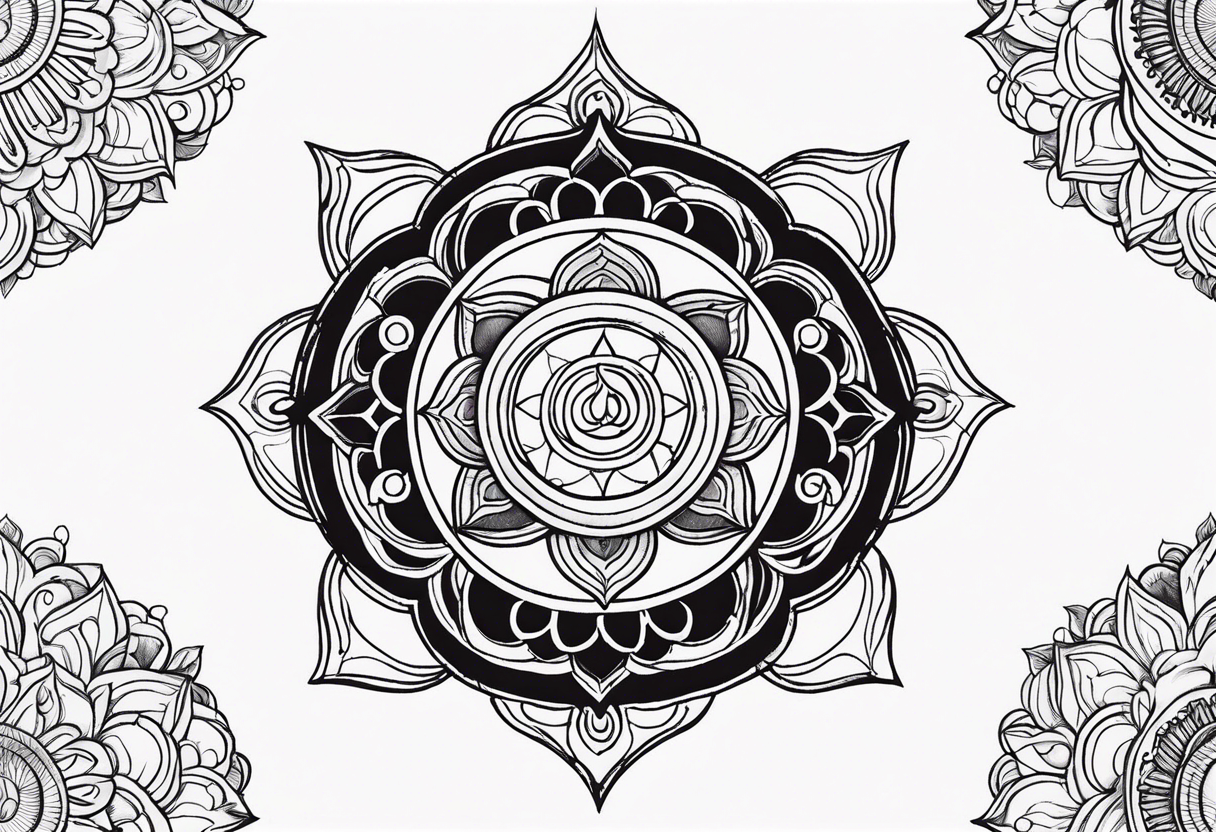 Rebirth symbol. Dharma chakra tattoo idea