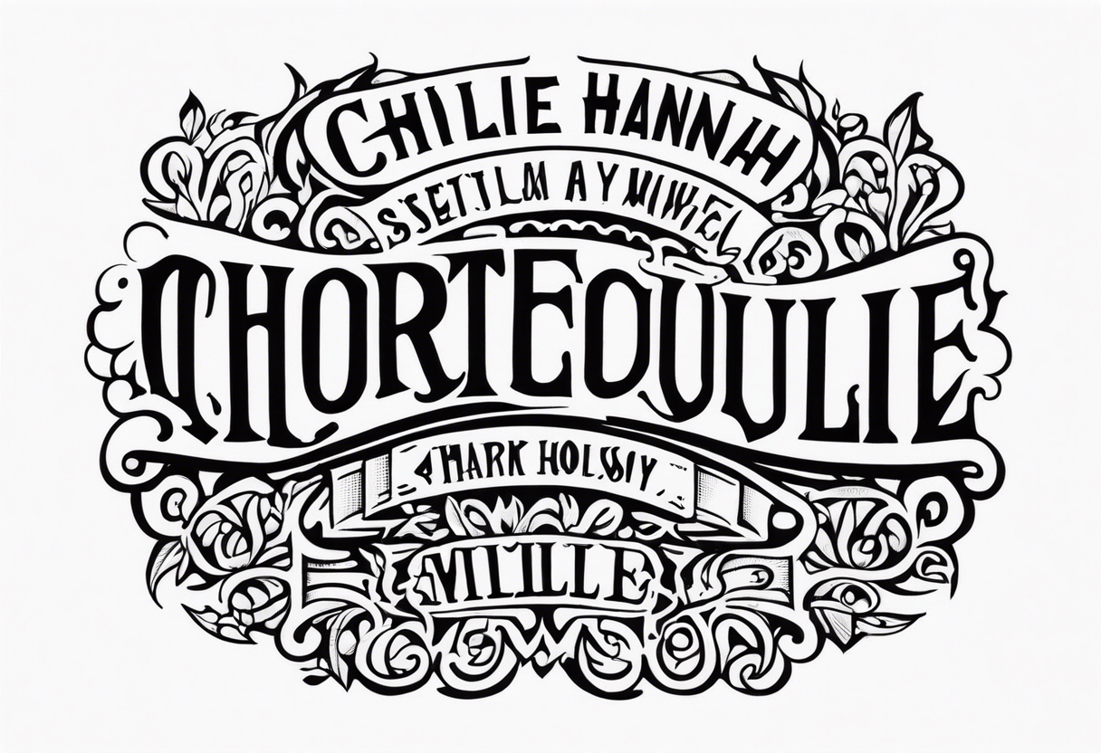 Chris Hannah Holly Millie tattoo idea