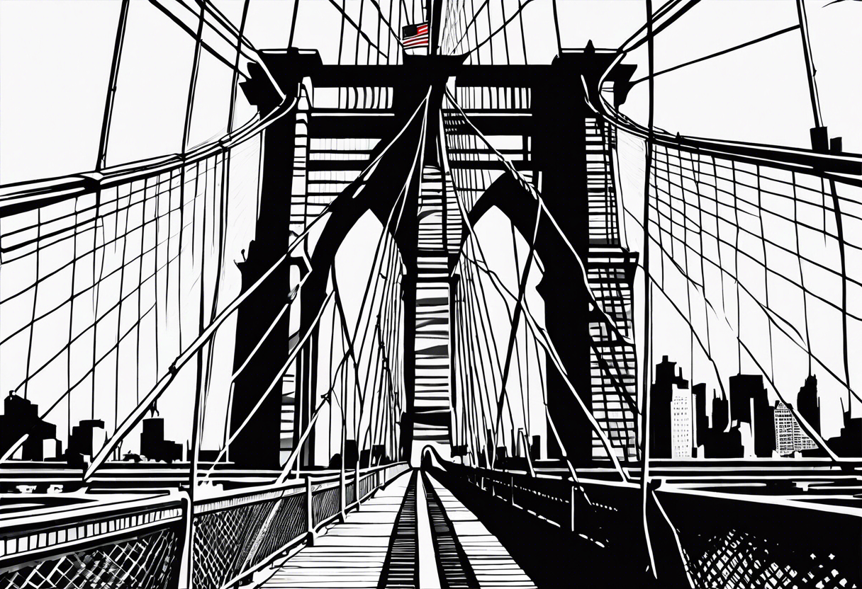 Brooklyn bridge tattoo idea