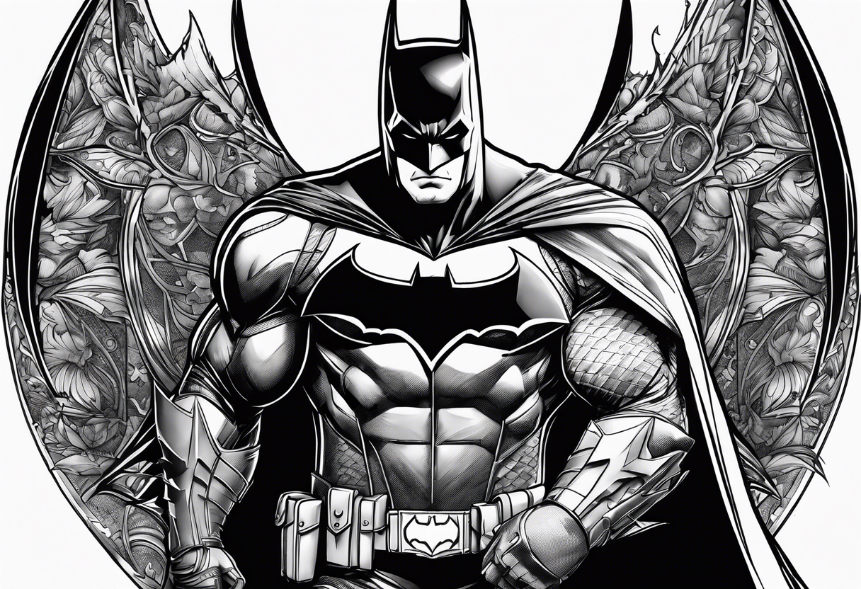 batman metal tattoo idea