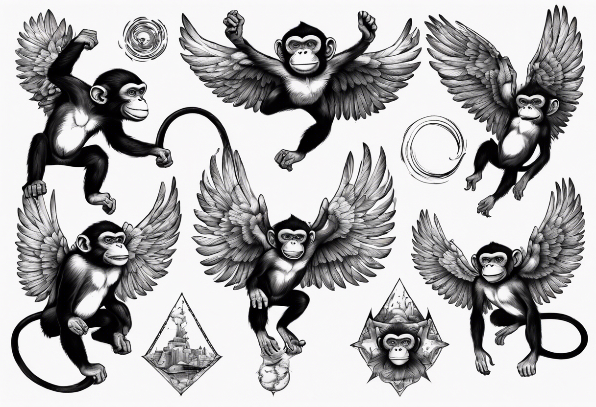 Monkey Tattoo Design Ideas Images | Monkey tattoos, Tattoos, Tattoo designs