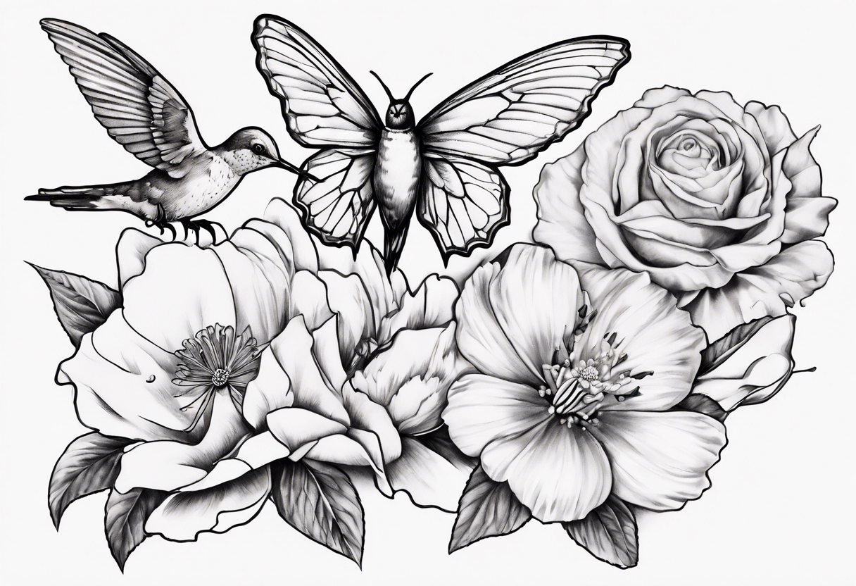 Cosmos Flower Tattoo Simple - Temu