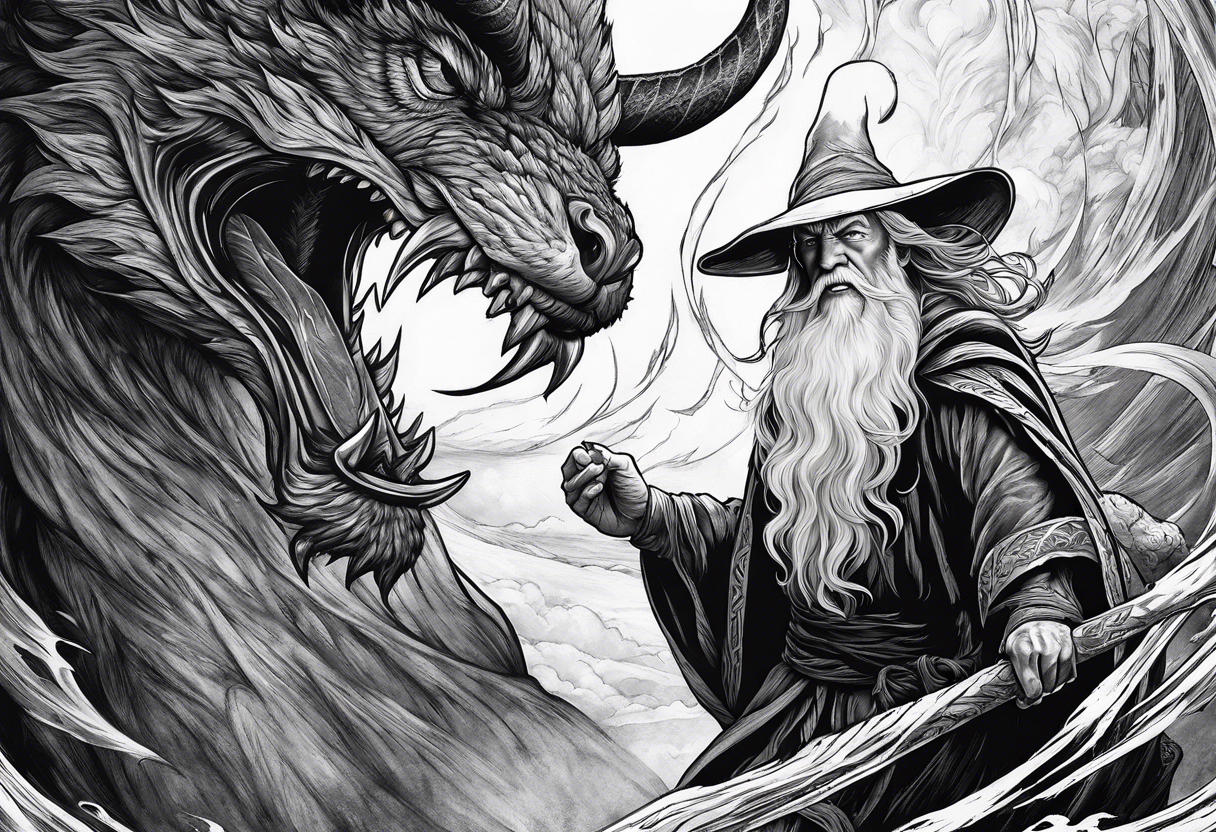 Gandalf vs Balrog tattoo idea