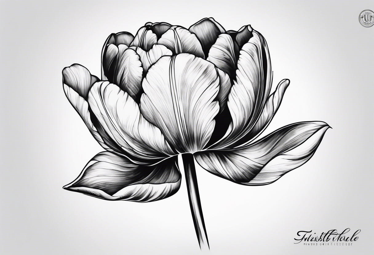 tulip tattoo idea