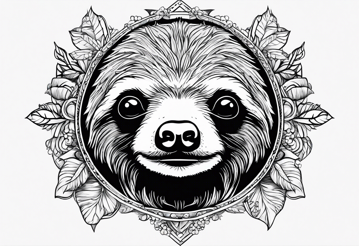 sloths funny tattoo idea